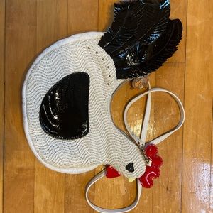 Iconic Betsey Johnson chicken crossbody purse